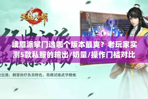 峨眉派掌门选哪个版本最爽?老玩家实测5款私服的输出/奶量/操作门槛对比 峨眉派掌门选哪个版本最爽?老玩家实测5款私服的输出/奶量/操作门槛对比