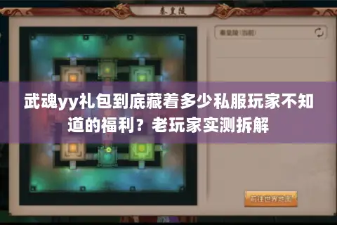 武魂yy礼包到底藏着多少私服玩家不知道的福利?老玩家实测拆解 武魂yy礼包到底藏着多少私服玩家不知道的福利?老玩家实测拆解