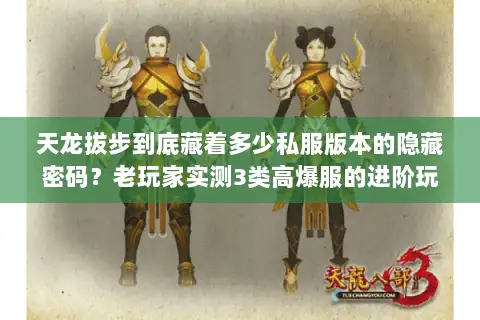 天龙拔步到底藏着多少私服版本的隐藏密码?老玩家实测3类高爆服的进阶玩法 天龙拔步到底藏着多少私服版本的隐藏密码?老玩家实测3类高爆服的进阶玩法