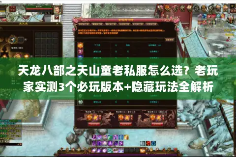 天龙八部之天山童老私服怎么选？老玩家实测3个必玩版本+隐藏玩法全解析