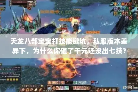 天龙八部宝宝打技能避坑，私服版本差异下，为什么你砸了千元还没出七技？