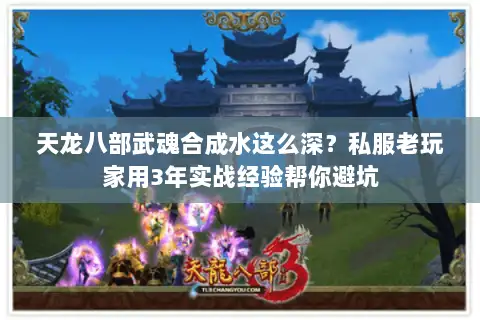 天龙八部武魂合成水这么深？私服老玩家用3年实战经验帮你避坑
