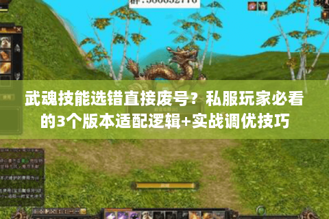 武魂技能选错直接废号？私服玩家必看的3个版本适配逻辑+实战调优技巧