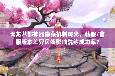 天龙八部神器隐藏机制曝光,私服/官服版本差异居然影响洗练成功率? 天龙八部神器隐藏机制曝光,私服/官服版本差异居然影响洗练成功率?