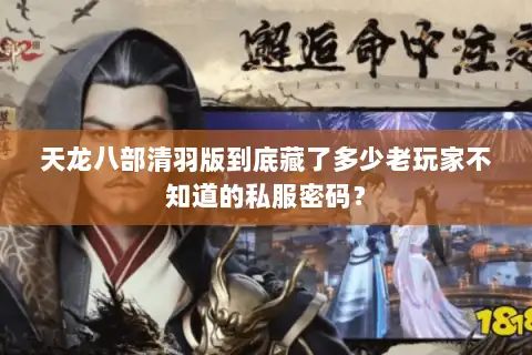 天龙八部清羽版到底藏了多少老玩家不知道的私服密码? 天龙八部清羽版到底藏了多少老玩家不知道的私服密码?