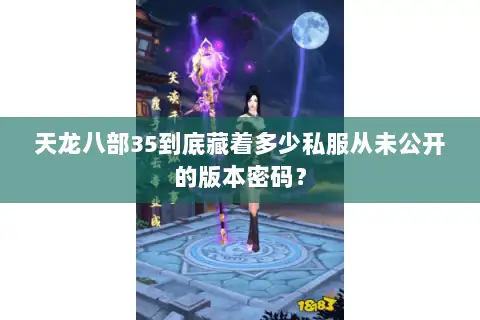 天龙八部35到底藏着多少私服从未公开的版本密码？