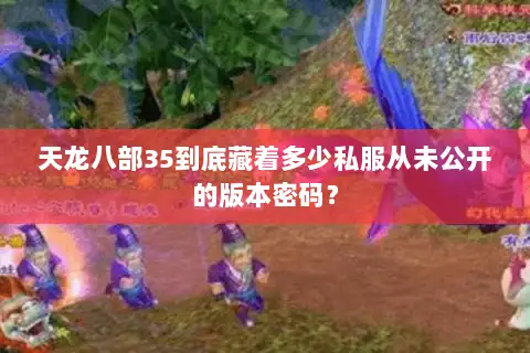 天龙八部35到底藏着多少私服从未公开的版本密码？