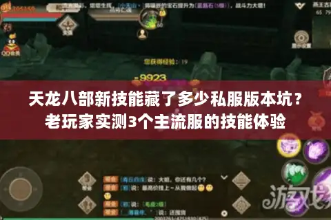 天龙八部新技能藏了多少私服版本坑?老玩家实测3个主流服的技能体验 天龙八部新技能藏了多少私服版本坑?老玩家实测3个主流服的技能体验