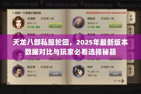 天龙八部私服轮回，2025年最新版本数据对比与玩家必看选择秘籍