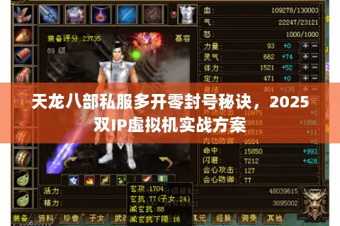 天龙八部私服多开零封号秘诀，2025双IP虚拟机实战方案