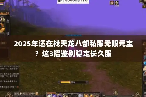 2025年还在找天龙八部私服无限元宝?这3招鉴别稳定长久服 2025年还在找天龙八部私服无限元宝?这3招鉴别稳定长久服