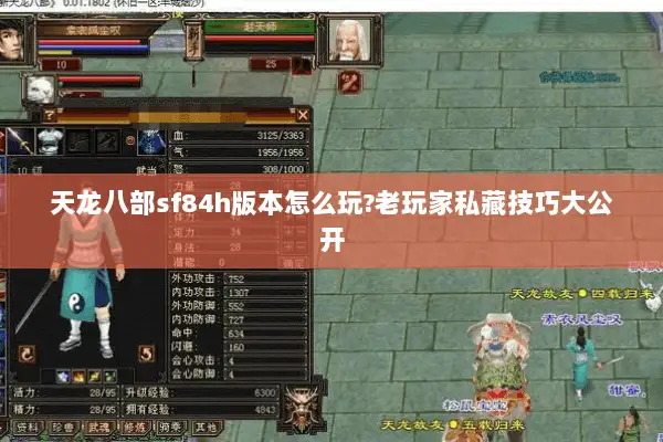 天龙八部sf84h版本怎么玩?老玩家私藏技巧大公开