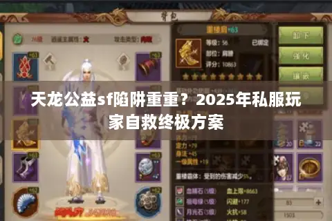 天龙公益sf陷阱重重？2025年私服玩家自救终极方案