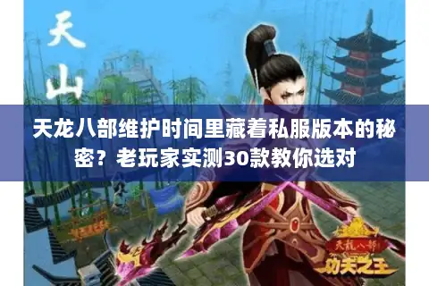 天龙八部维护时间里藏着私服版本的秘密？老玩家实测30款教你选对