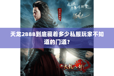 天龙2888到底藏着多少私服玩家不知道的门道? 天龙2888到底藏着多少私服玩家不知道的门道?