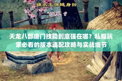 天龙八部唐门技能到底强在哪?私服玩家必看的版本适配攻略与实战细节 天龙八部唐门技能到底强在哪?私服玩家必看的版本适配攻略与实战细节