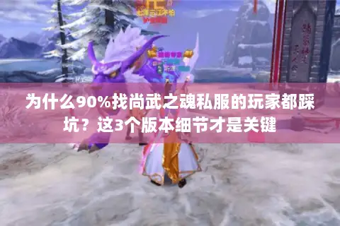 为什么90%找尚武之魂私服的玩家都踩坑?这3个版本细节才是关键 为什么90%找尚武之魂私服的玩家都踩坑?这3个版本细节才是关键