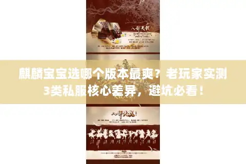 麒麟宝宝选哪个版本最爽？老玩家实测3类私服核心差异，避坑必看！