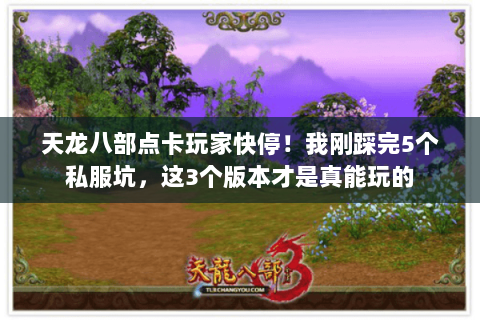 天龙八部点卡玩家快停！我刚踩完5个私服坑，这3个版本才是真能玩的