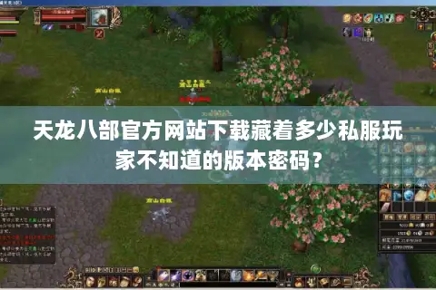 天龙八部官方网站下载藏着多少私服玩家不知道的版本密码? 天龙八部官方网站下载藏着多少私服玩家不知道的版本密码?
