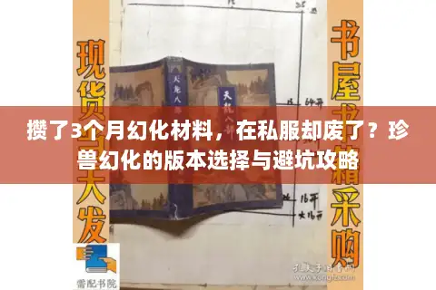 攒了3个月幻化材料，在私服却废了？珍兽幻化的版本选择与避坑攻略