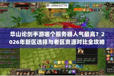 华山论剑手游哪个服务器人气最高？2026年新区选择与老区资源对比全攻略
