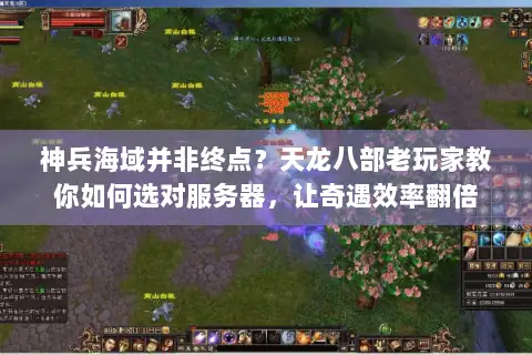 神兵海域并非终点？天龙八部老玩家教你如何选对服务器，让奇遇效率翻倍