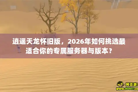 逍遥天龙怀旧版，2026年如何挑选最适合你的专属服务器与版本？