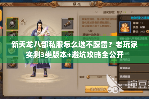新天龙八部私服怎么选不踩雷？老玩家实测3类版本+避坑攻略全公开