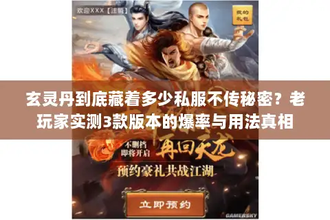 玄灵丹到底藏着多少私服不传秘密？老玩家实测3款版本的爆率与用法真相