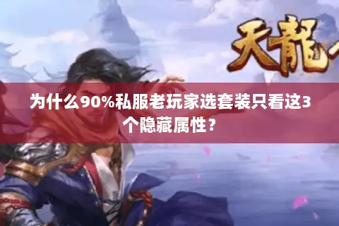 为什么90%私服老玩家选套装只看这3个隐藏属性? 为什么90%私服老玩家选套装只看这3个隐藏属性?