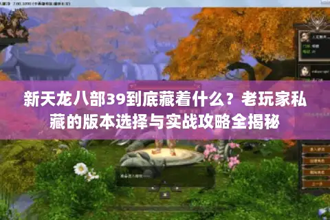 新天龙八部39到底藏着什么?老玩家私藏的版本选择与实战攻略全揭秘 新天龙八部39到底藏着什么?老玩家私藏的版本选择与实战攻略全揭秘