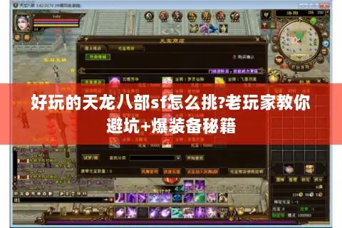 好玩的天龙八部sf怎么挑?老玩家教你避坑+爆装备秘籍