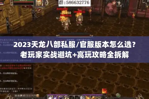 2023天龙八部私服/官服版本怎么选?老玩家实战避坑+高玩攻略全拆解 2023天龙八部私服/官服版本怎么选?老玩家实战避坑+高玩攻略全拆解