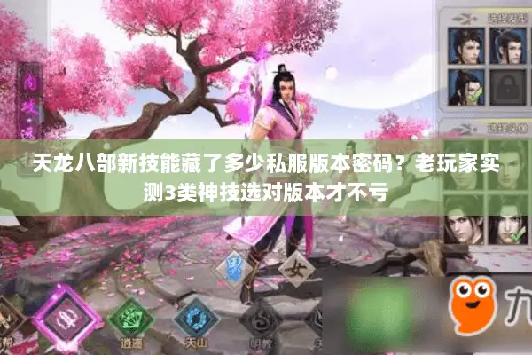 天龙八部新技能藏了多少私服版本密码？老玩家实测3类神技选对版本才不亏