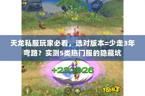 天龙私服玩家必看,选对版本=少走3年弯路?实测5类热门服的隐藏坑 天龙私服玩家必看,选对版本=少走3年弯路?实测5类热门服的隐藏坑