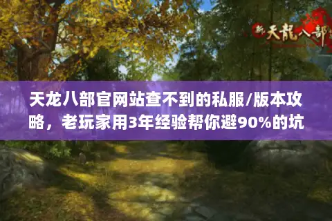 天龙八部官网站查不到的私服/版本攻略,老玩家用3年经验帮你避90%的坑 天龙八部官网站查不到的私服/版本攻略,老玩家用3年经验帮你避90%的坑