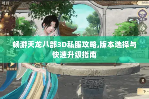 畅游天龙八部3D私服攻略,版本选择与快速升级指南