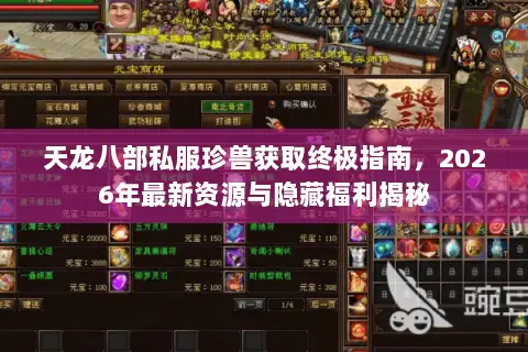 天龙八部私服珍兽获取终极指南，2026年最新资源与隐藏福利揭秘