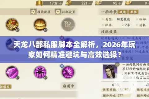 天龙八部私服脚本全解析，2026年玩家如何精准避坑与高效选择？