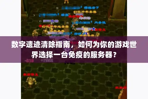 数字遗迹清除指南，如何为你的游戏世界选择一台免疫的服务器？