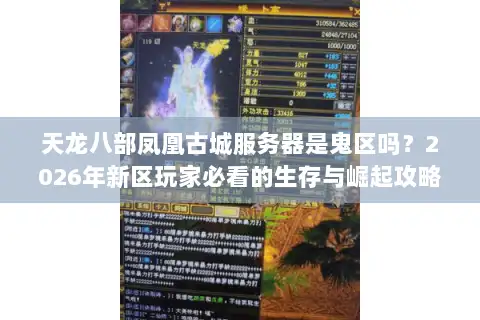 天龙八部凤凰古城服务器是鬼区吗？2026年新区玩家必看的生存与崛起攻略