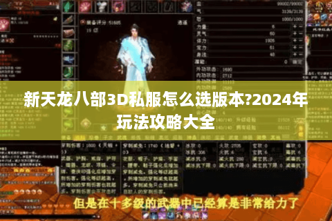 新天龙八部3D私服怎么选版本?2024年玩法攻略大全 新天龙八部3D私服怎么选版本?2024年玩法攻略大全