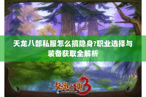 天龙八部私服怎么搞隐身?职业选择与装备获取全解析