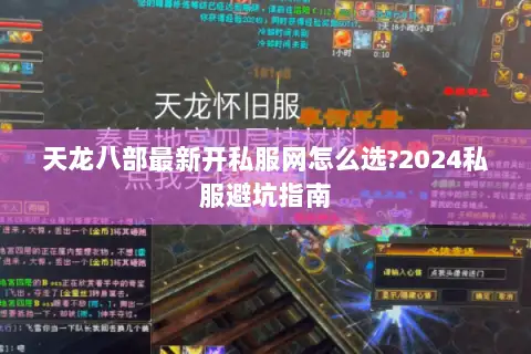 天龙八部最新开私服网怎么选?2024私服避坑指南