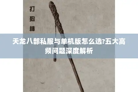 天龙八部私服与单机版怎么选?五大高频问题深度解析 天龙八部私服与单机版怎么选?五大高频问题深度解析