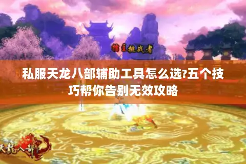 私服天龙八部辅助工具怎么选?五个技巧帮你告别无效攻略