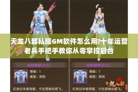 天龙八部私服GM软件怎么用?十年运营老兵手把手教你从零掌控后台