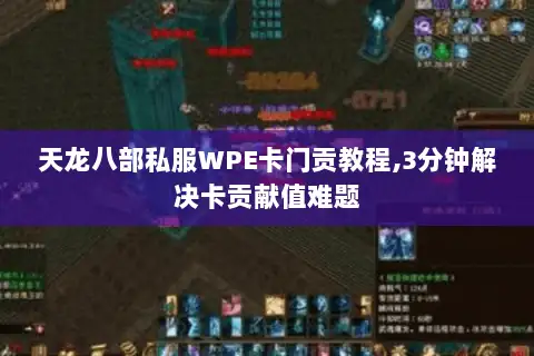 天龙八部私服WPE卡门贡教程,3分钟解决卡贡献值难题