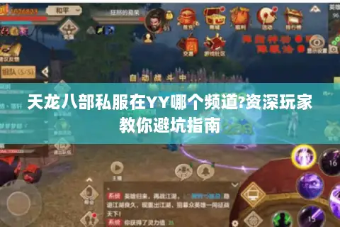 天龙八部私服在YY哪个频道?资深玩家教你避坑指南